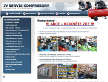 Tablet Screenshot of jvkompresory.cz